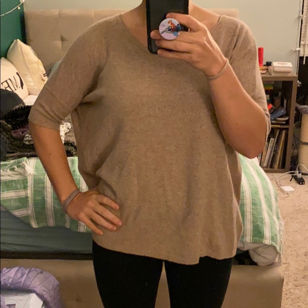 Forever 21 Tan Batwing Sweater